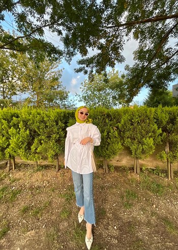 Beyaz Kadın şık gömlek - Görsel 2