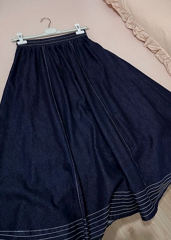 Kadın kot etekli takım - Görsel 4