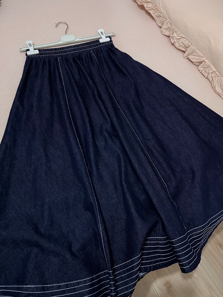 Kadın kot etekli takım - Görsel 4