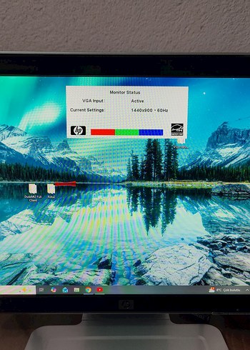 HP w1907v model 19 inç monitör - Görsel 2