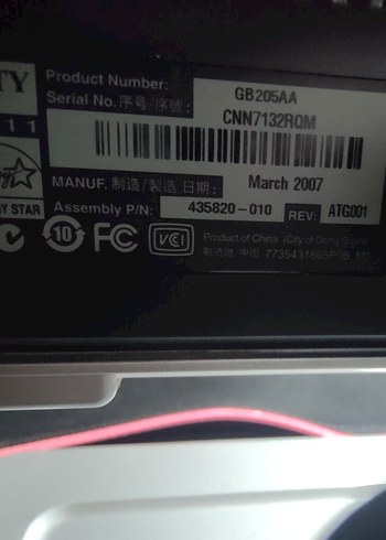 HP w1907v model 19 inç monitör - Görsel 7