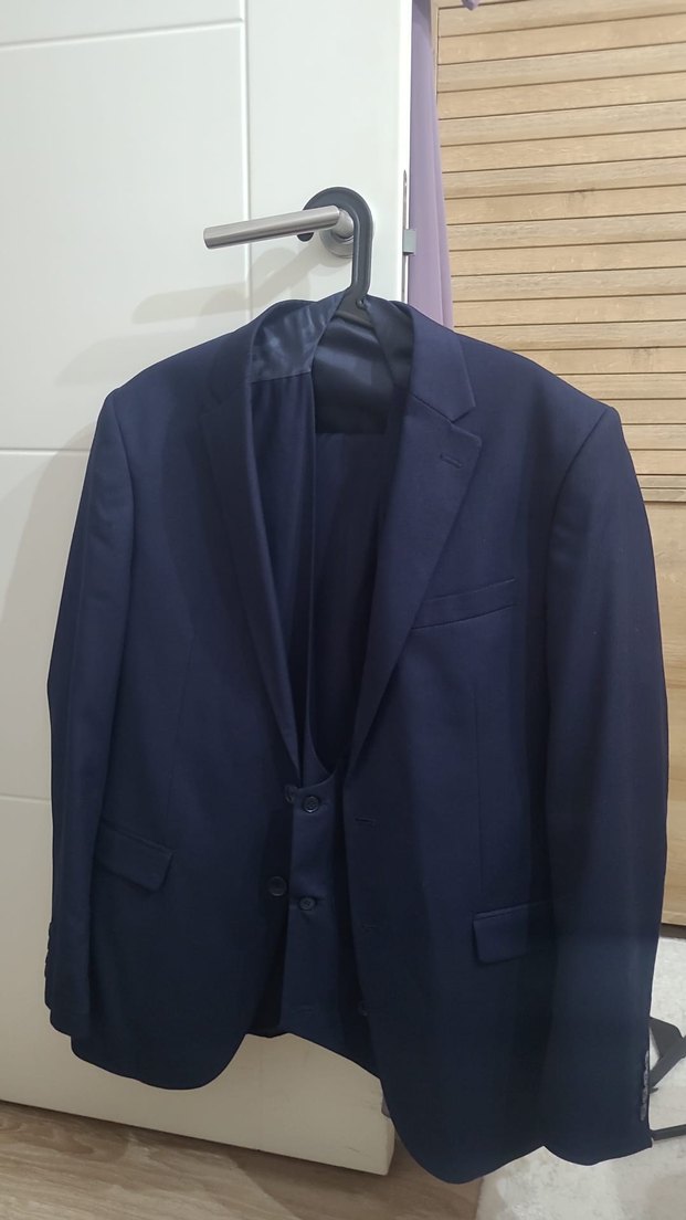 Lacivert Düğmeli Erkek Yelek - Görsel 2