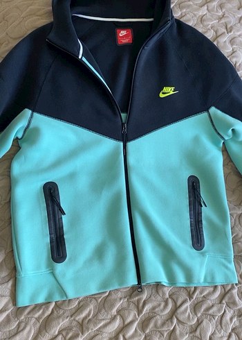 Orijinal Nike Erkek Turkuaz Tech Fleece Eşofman takımı - Görsel 2