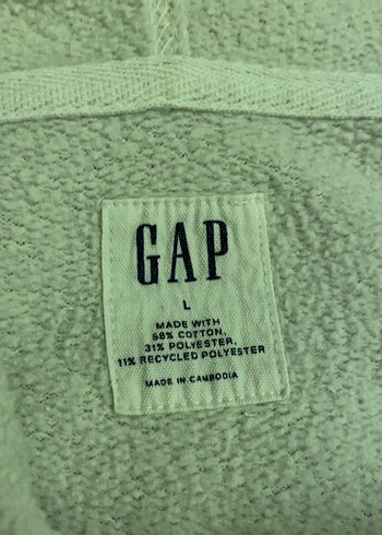 Orijinal GAP Beyaz Kapüşonlu Sweatshirt - Görsel 3