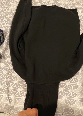 Siyah Fermuarlı Erkek Sweatshirt - Görsel 5