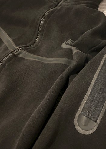 Siyah Fermuarlı Erkek Sweatshirt - Görsel 2