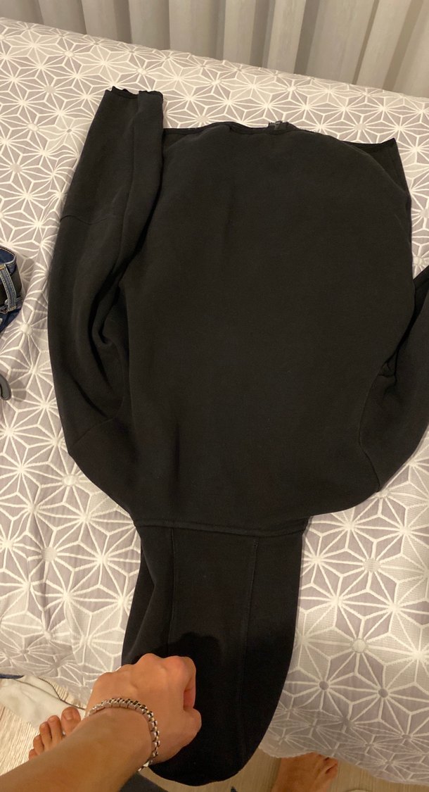 Siyah Fermuarlı Erkek Sweatshirt - Görsel 5