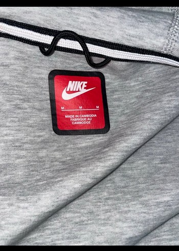 Nike Gri Kapüşonlu Fermuarlı Erkek Sweatshirt - Görsel 6