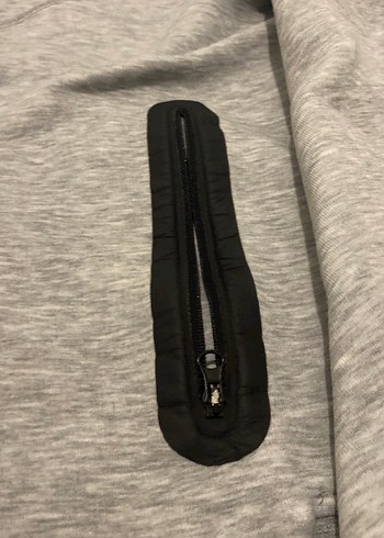 Nike Gri Kapüşonlu Fermuarlı Erkek Sweatshirt - Görsel 2