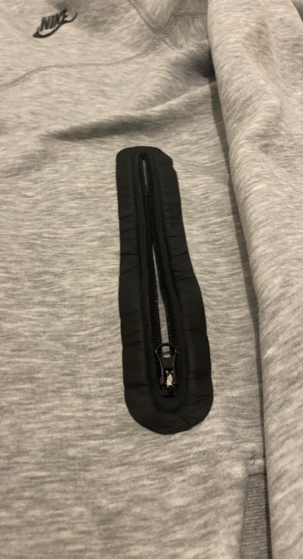 Nike Gri Kapüşonlu Fermuarlı Erkek Sweatshirt - Görsel 2