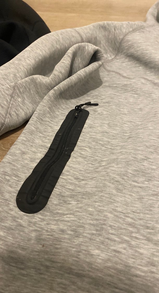 Nike Gri Kapüşonlu Fermuarlı Erkek Sweatshirt - Görsel 3