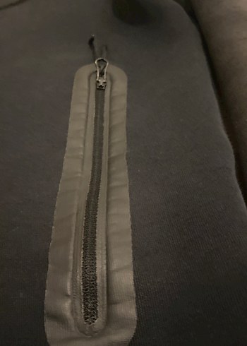 Siyah Kapüşonlu Fermuarlı Erkek Eşofman Takımı - Görsel 4