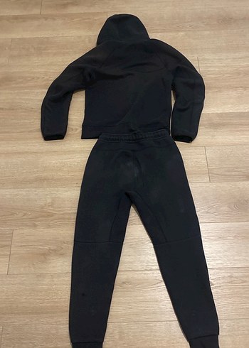 Siyah Kapüşonlu Fermuarlı Erkek Eşofman Takımı - Görsel 6