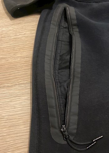 Siyah Kapüşonlu Fermuarlı Erkek Eşofman Takımı - Görsel 2