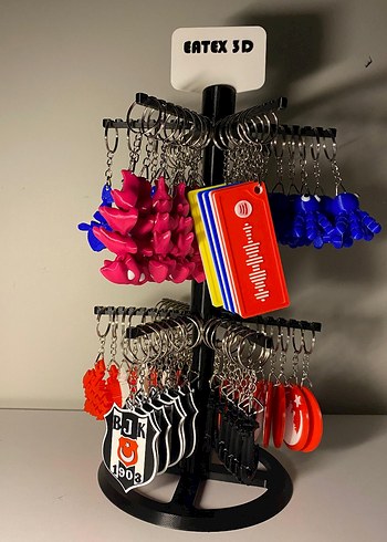 Renkli Püsküllü 12 çeşit anahtarlık tane 50 TL - Görsel 9