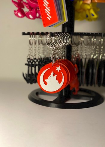 Renkli Püsküllü 12 çeşit anahtarlık tane 50 TL - Görsel 8