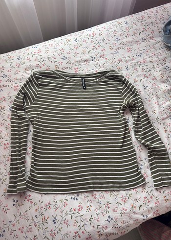 Yeşil/Beyaz Bluz - Görsel 2