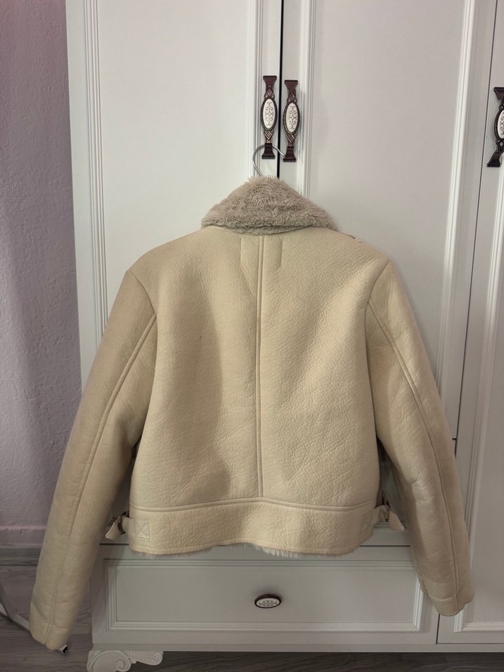 Yünlü Bej Mont - Görsel 3