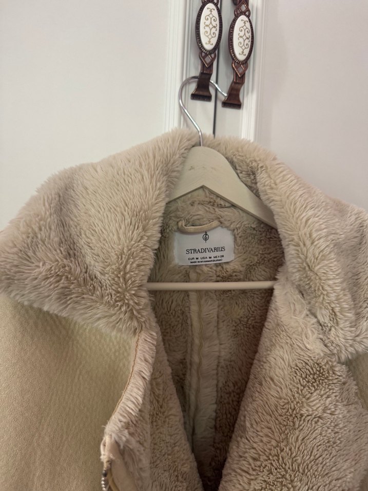 Yünlü Bej Mont - Görsel 2