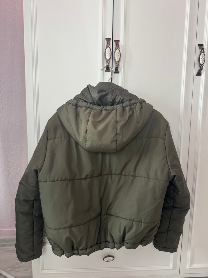 Yeşil Şişme Mont - Görsel 3