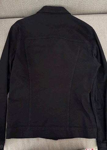 Siyah Unisex Denim Ceket - Görsel 2