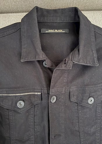 Siyah Unisex Denim Ceket - Görsel 3