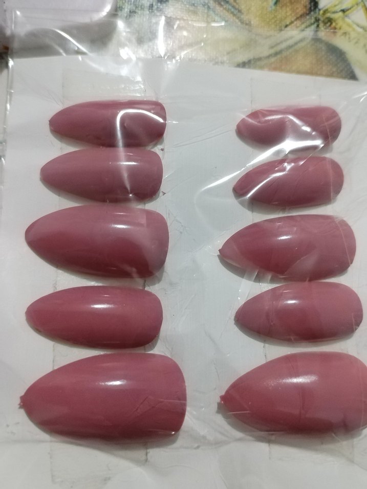 Pastel Bej Takma Tırnak Seti - Görsel 2