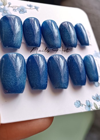 Kedi Gözü El Yapımı Jel Tırnak - Görsel 2