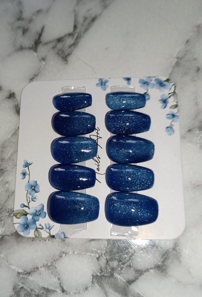 Kedi Gözü El Yapımı Jel Tırnak - Görsel 3