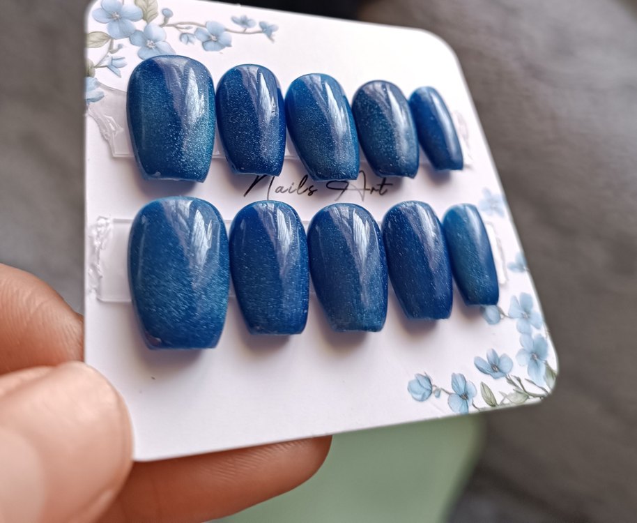 Kedi Gözü El Yapımı Jel Tırnak - Görsel 2