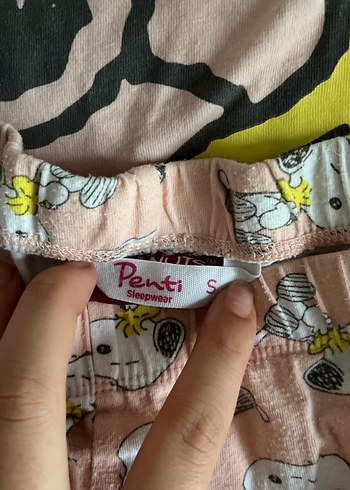 Pembe Snoopy Baskılı Kadın Pijama Takımı - Görsel 2