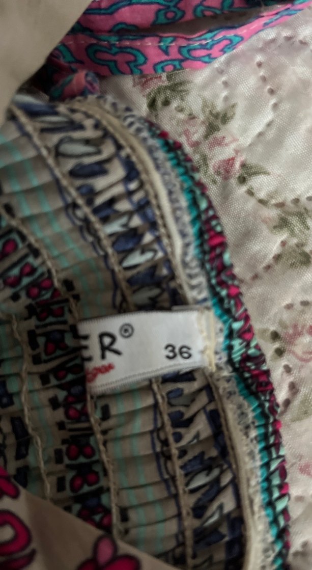 Çiçek Desenli Drapeli Uzun Bohem Elbise - Görsel 4