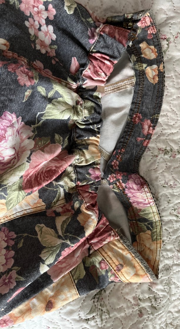 Çiçek Desenli straplez  Midi  elbise - Görsel 4