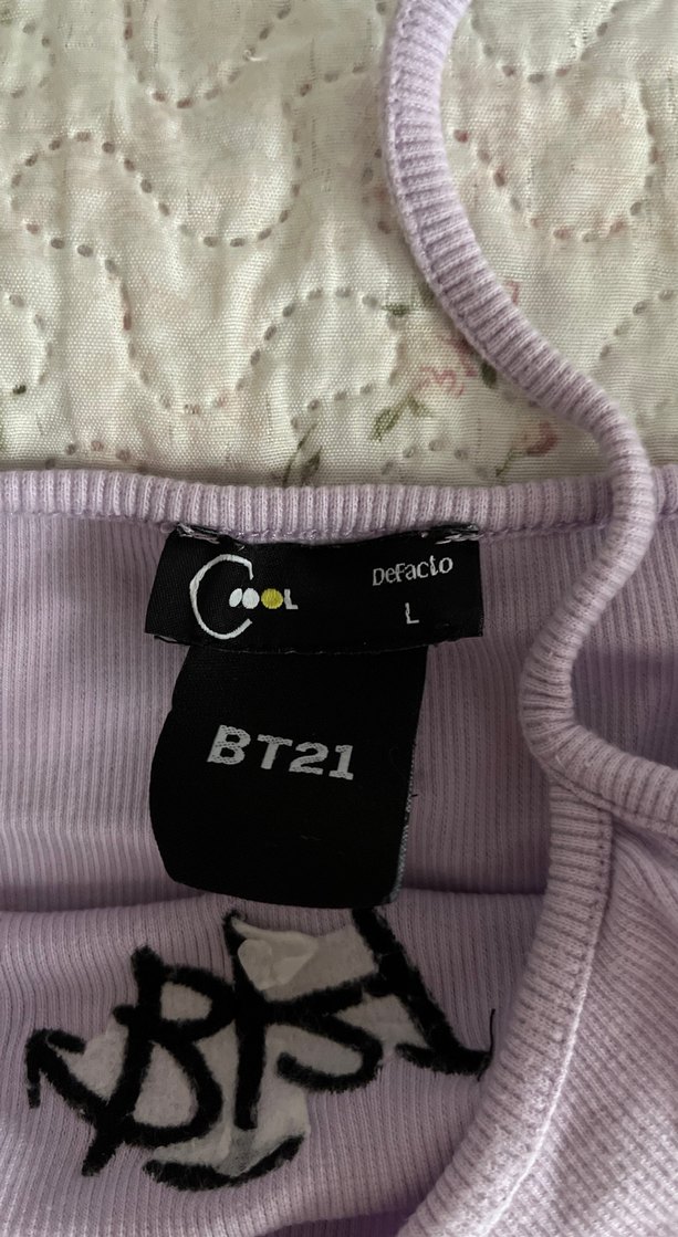 Mor Askılı Nakışlı Kadın Crop Top - Görsel 2