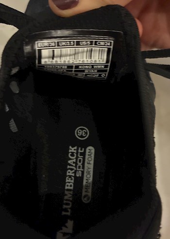 Siyah Erkek Spor Ayakkabı Bağcığı - Görsel 3