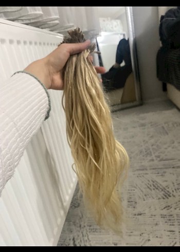 Bej Saten Püsküllü Bohem Saç Aksesuarı - Görsel 2