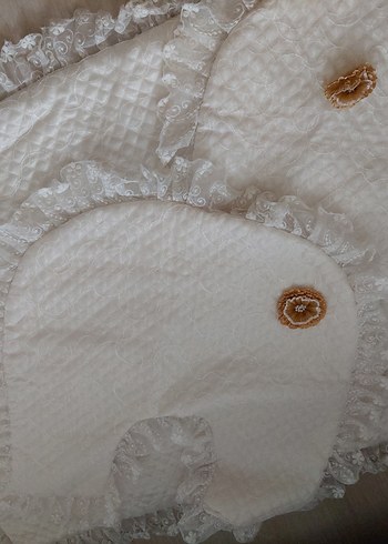 Nakışlı Beyaz Banyo Paspası Seti - Görsel 3