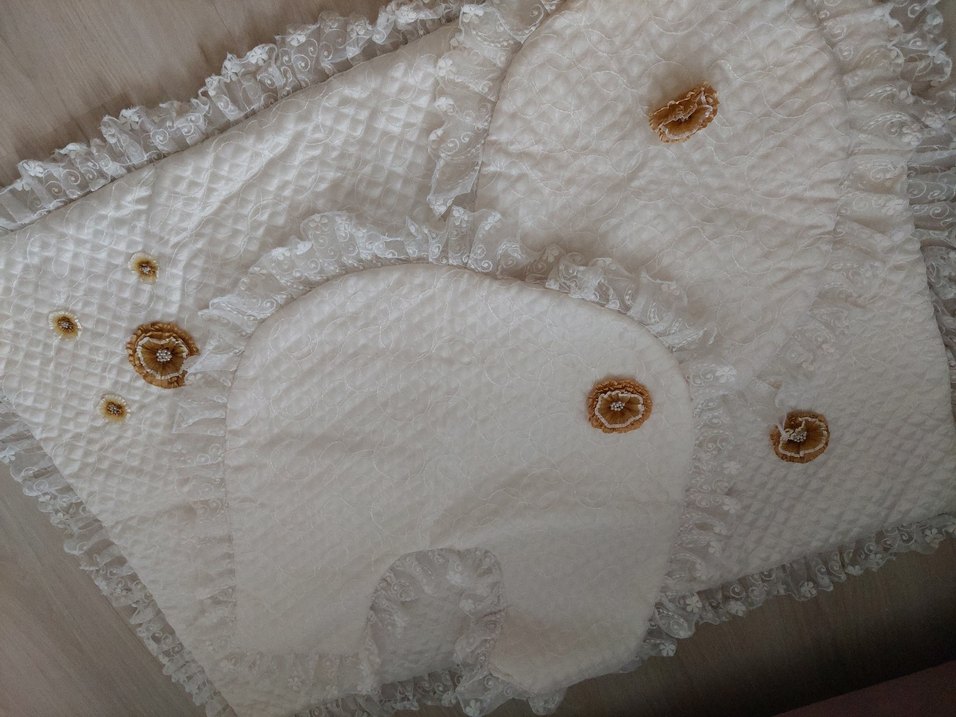 Nakışlı Beyaz Banyo Paspası Seti - Görsel 3