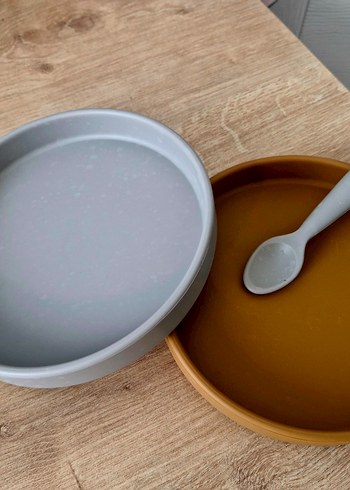 oioi marka kahverengi, gri tabak seti - Görsel 2