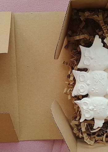 Beyaz Baykuş Figürlü Boyama Seti - Görsel 2