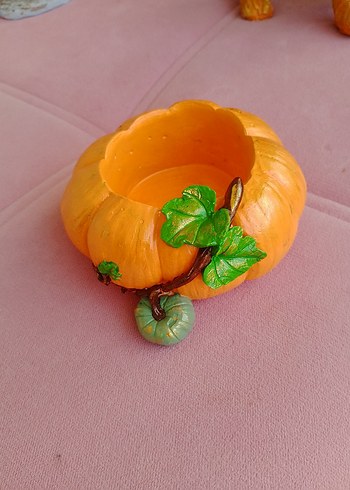 Turuncu Kabak Şeklinde büyük boy saksı - Görsel 2