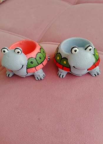 Renkli Kaplumbağa Biblo saksi - Görsel 3