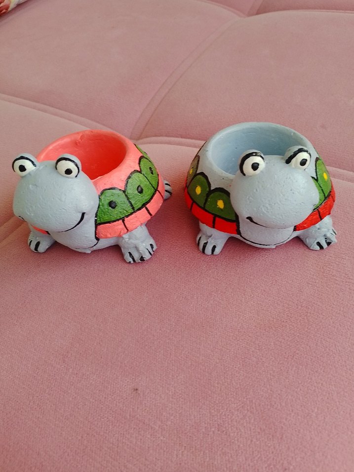 Renkli Kaplumbağa Biblo saksi - Görsel 3