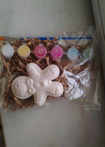 Beyaz Boyanabilir Zencefilli Kurabiye Figürü Seti - Görsel 2