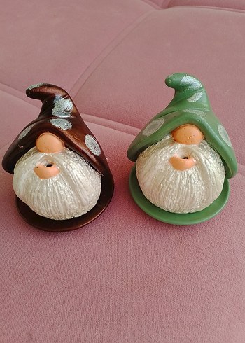 Kahverengi Şapkalı Dekoratif Figürin konik tütsü luk - Görsel 3