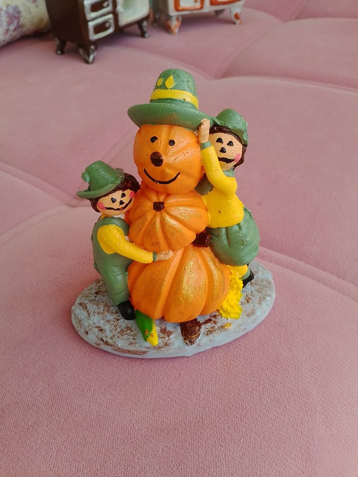 Turuncu Renkli Kabak Figürlü Biblo - Görsel 3