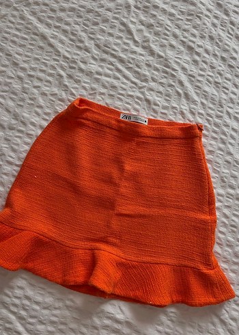 Volan Detaylı  Mini Etek - Görsel 4