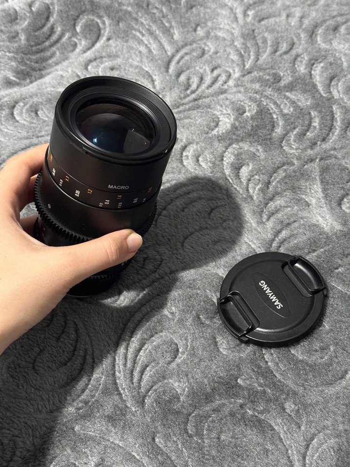 Samyang 100mm macro t3.1 cine ef mount lens - Görsel 3