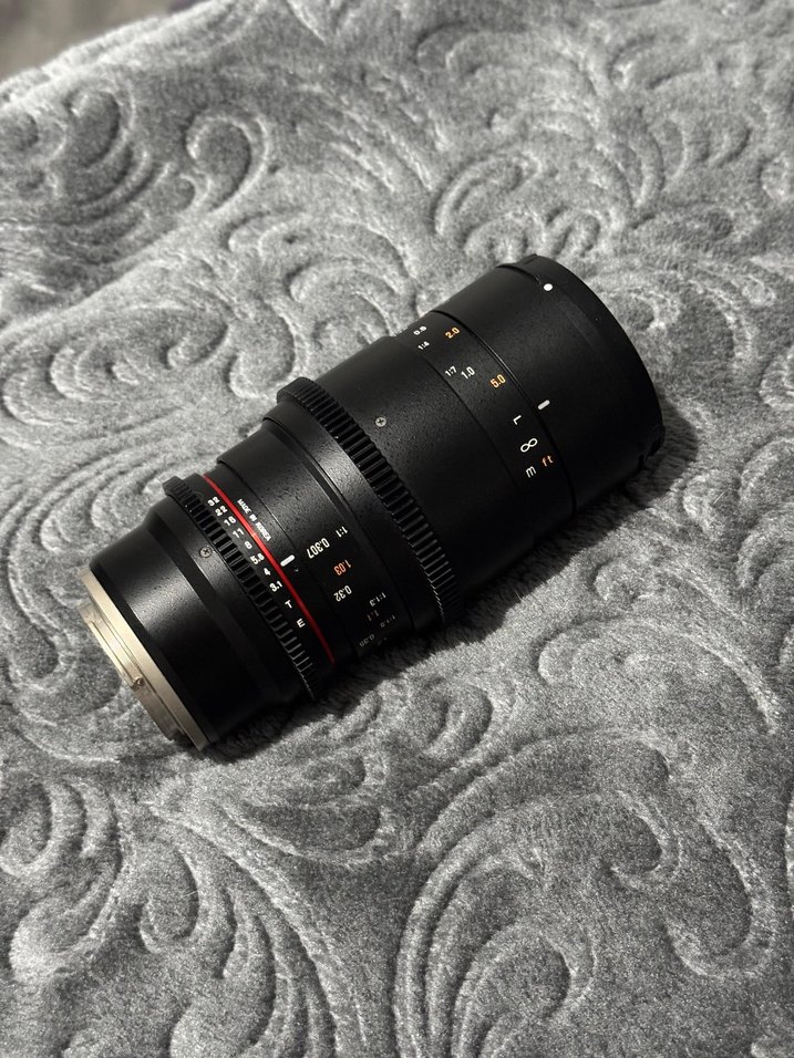 Samyang 100mm macro t3.1 cine ef mount lens - Görsel 2