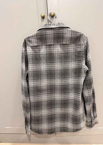 Gri Ekose Desenli Uzun Kollu Erkek Gömlek - Görsel 2